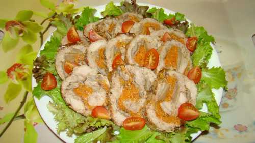 Вкусный салат из свинины к столу